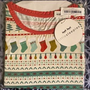 Little Sleepies mens pajamas nwt holiday collection limited edition XL top